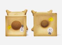 A Pair of Turner & Co. Caneware Bough Pots and Covers, UK, circa 1800