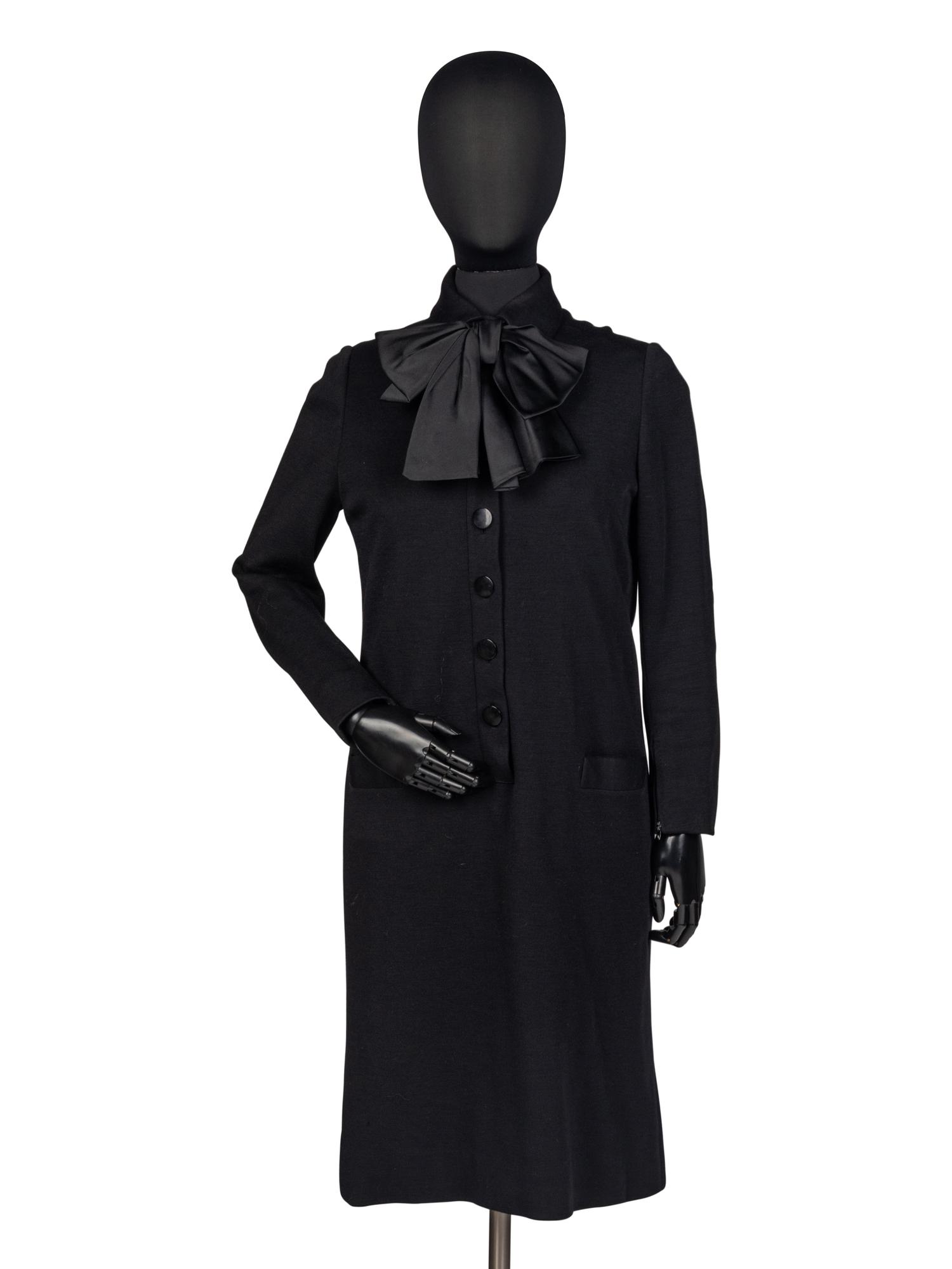 Norman Norell Wool Dress, c.1970