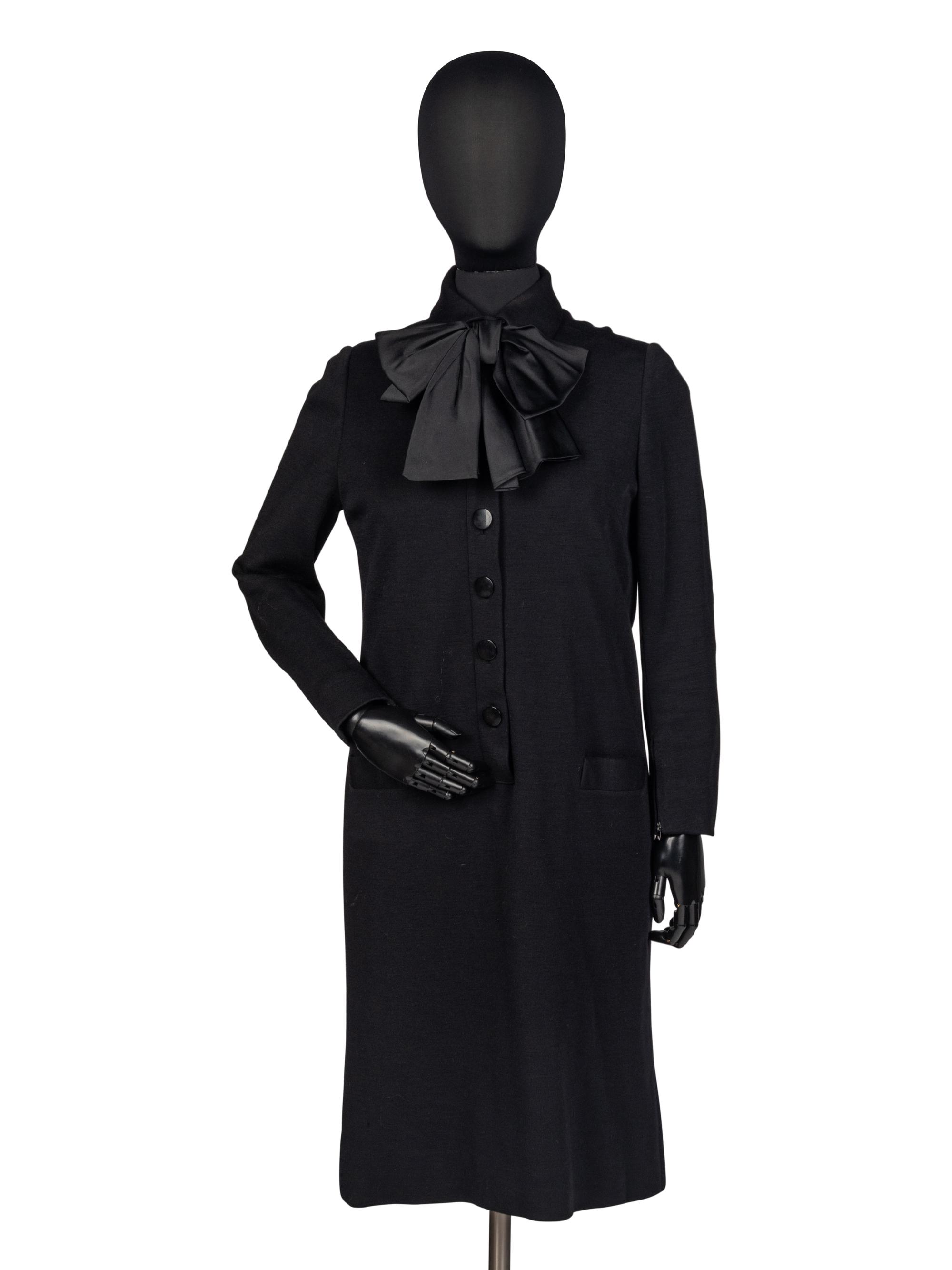 Norman Norell Wool Dress, c.1970