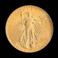 A United States 1915 St. Gaudens $20 Gold Coin