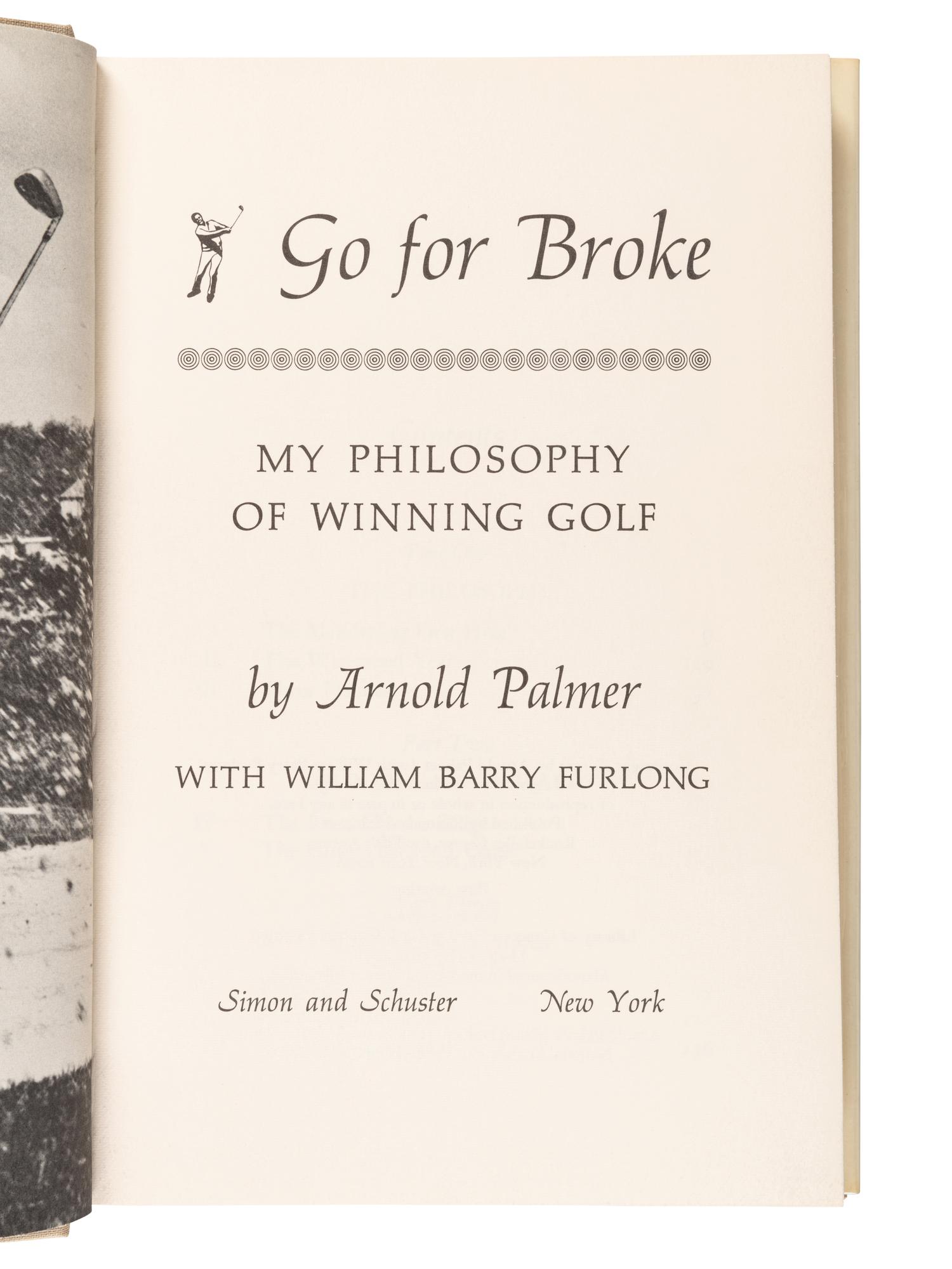 A Group of Seven Books on Golf Signed by Arnold Palmer, Sam Snead, Lee Trevino and Tom Watson