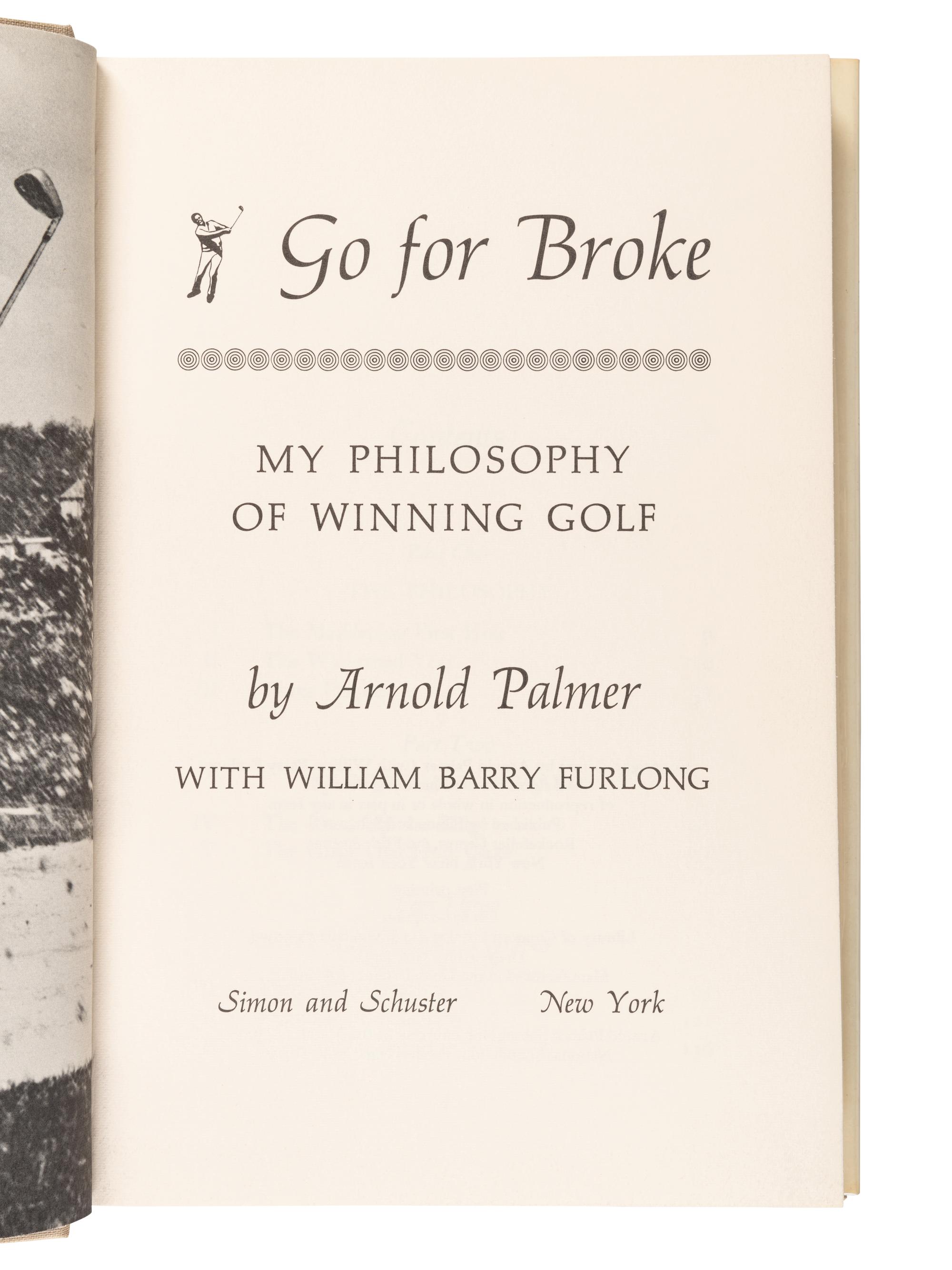 A Group of Seven Books on Golf Signed by Arnold Palmer, Sam Snead, Lee Trevino and Tom Watson