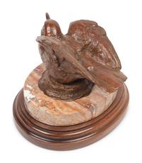 Two Sculptures: Winter Bird, edition 1/100, together with unmarked bird bronze