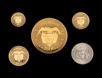 [COLOMBIA] A 1968 39th International Eucharistic Congress Commemorative Four-Coin Proof Set