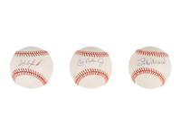 A Group of Nine 3,000 Hit Club Single Signed Autograph Baseballs (Beckett Authentication Services Certified)