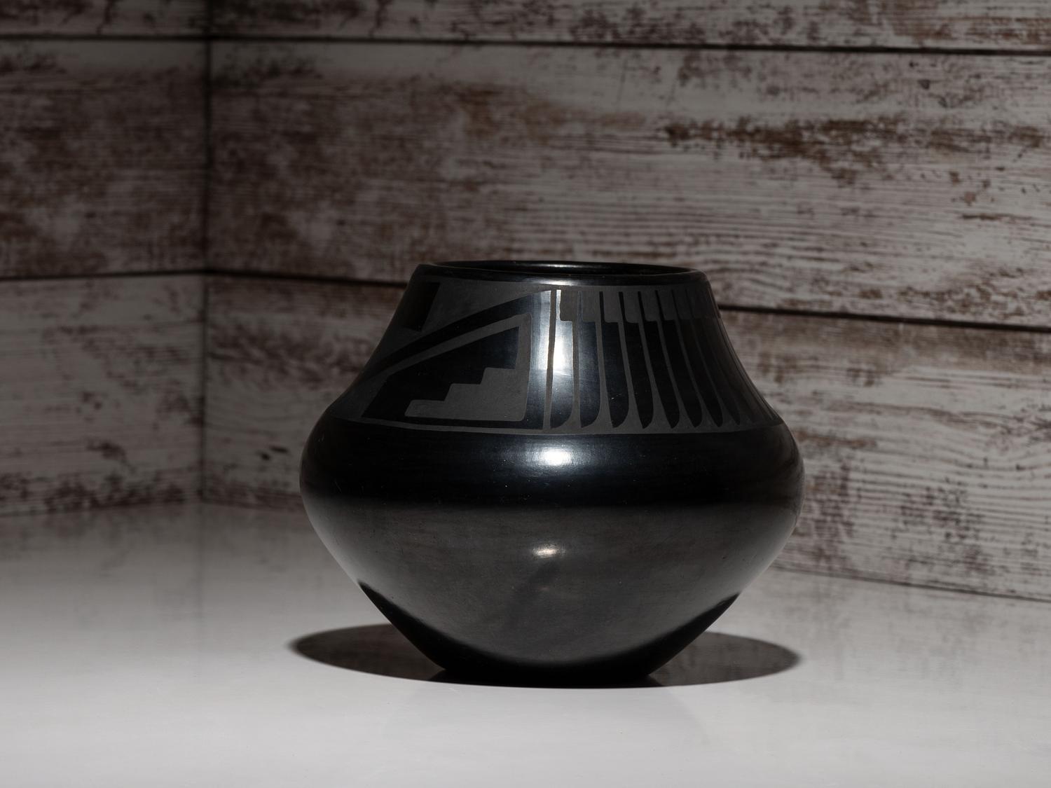 Blackware Pottery Jar, 1925-1943