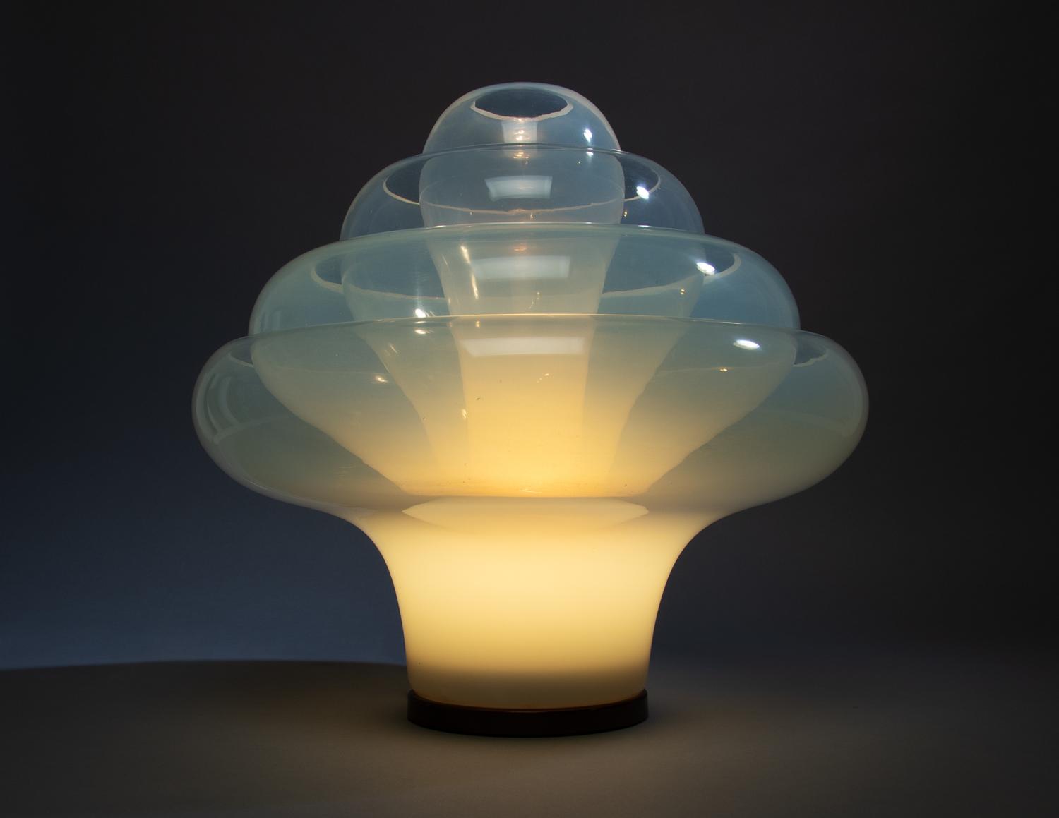 Lotus Table Lamp, A.V. Mazzega, Italy