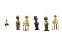 Five Tin Lithograph Figural Windup Toys