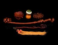Five Boxwood and Gourd Scholar's Objects