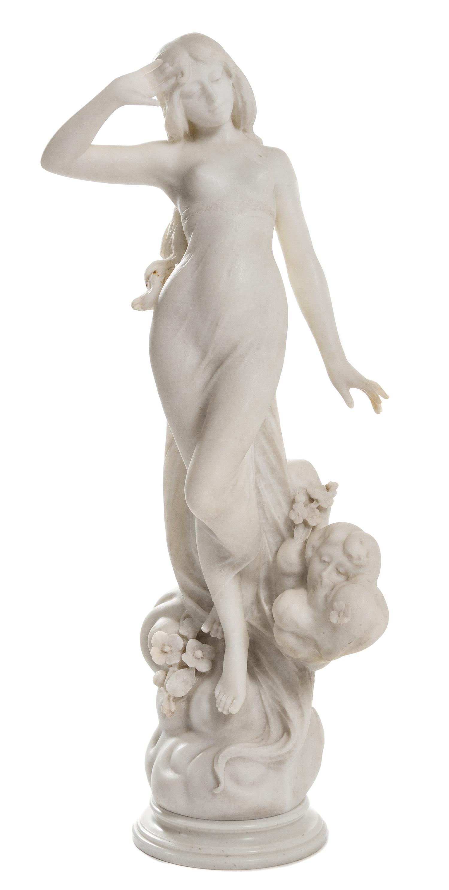 A. Batacchi, (Italian, 19th Century), Nymph Rising From Clouds