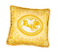 A Gianni Versace Silk Pillow Cover, 25" x 25".
