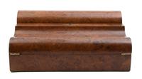 An English Burl Wood Lap Desk Width 16 1/4 inches. — LATE 19TH CENTURY