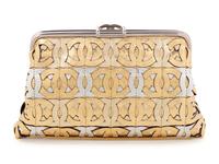 Chanel Die-Cut CC Metallic Leather Frame Clutch Bag, Spring 2008