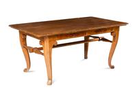 A Swedish Stenciled Fruitwood Writing Table