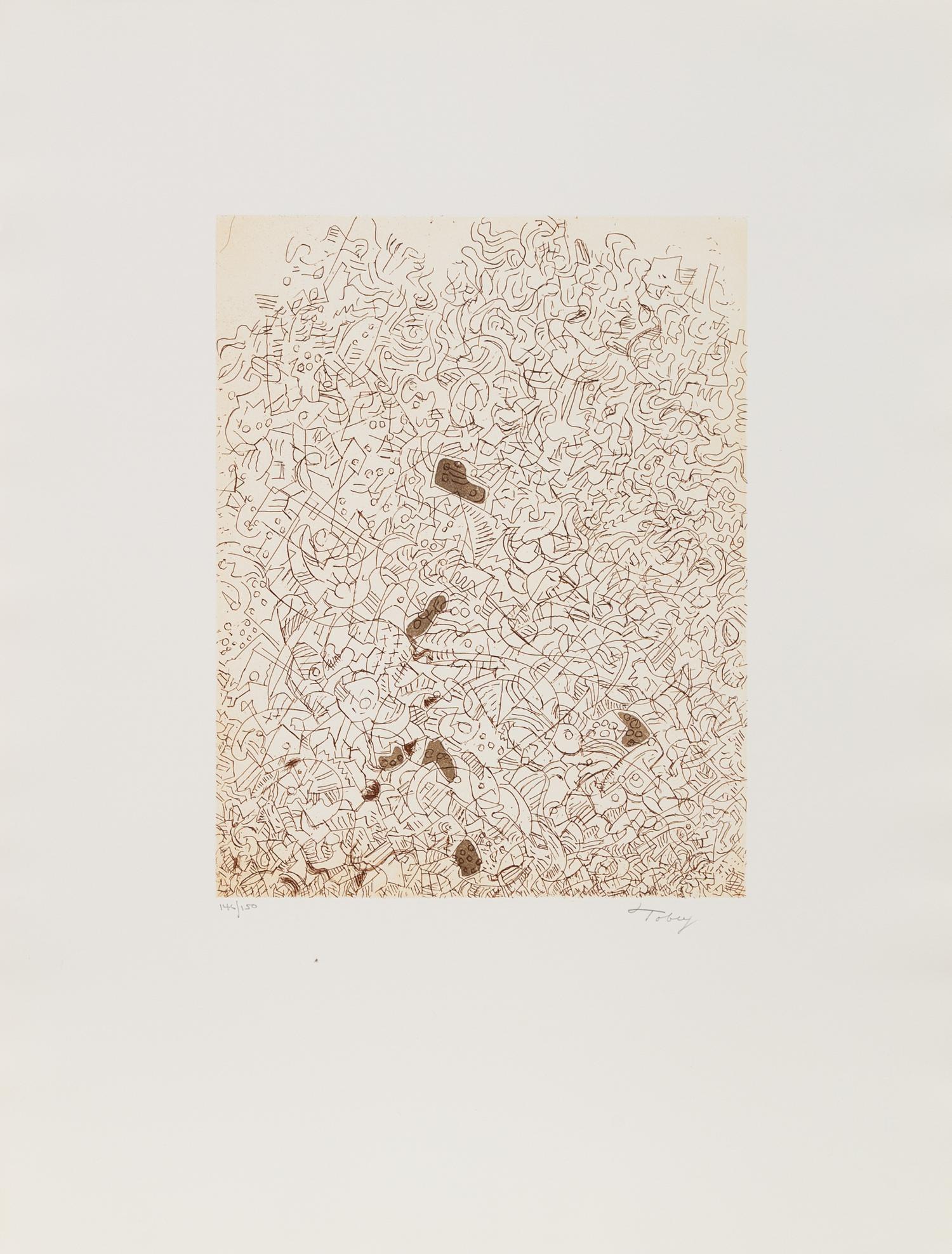 Mark Tobey, (American, 1890-1976), Psaltry, Second Form, 1974