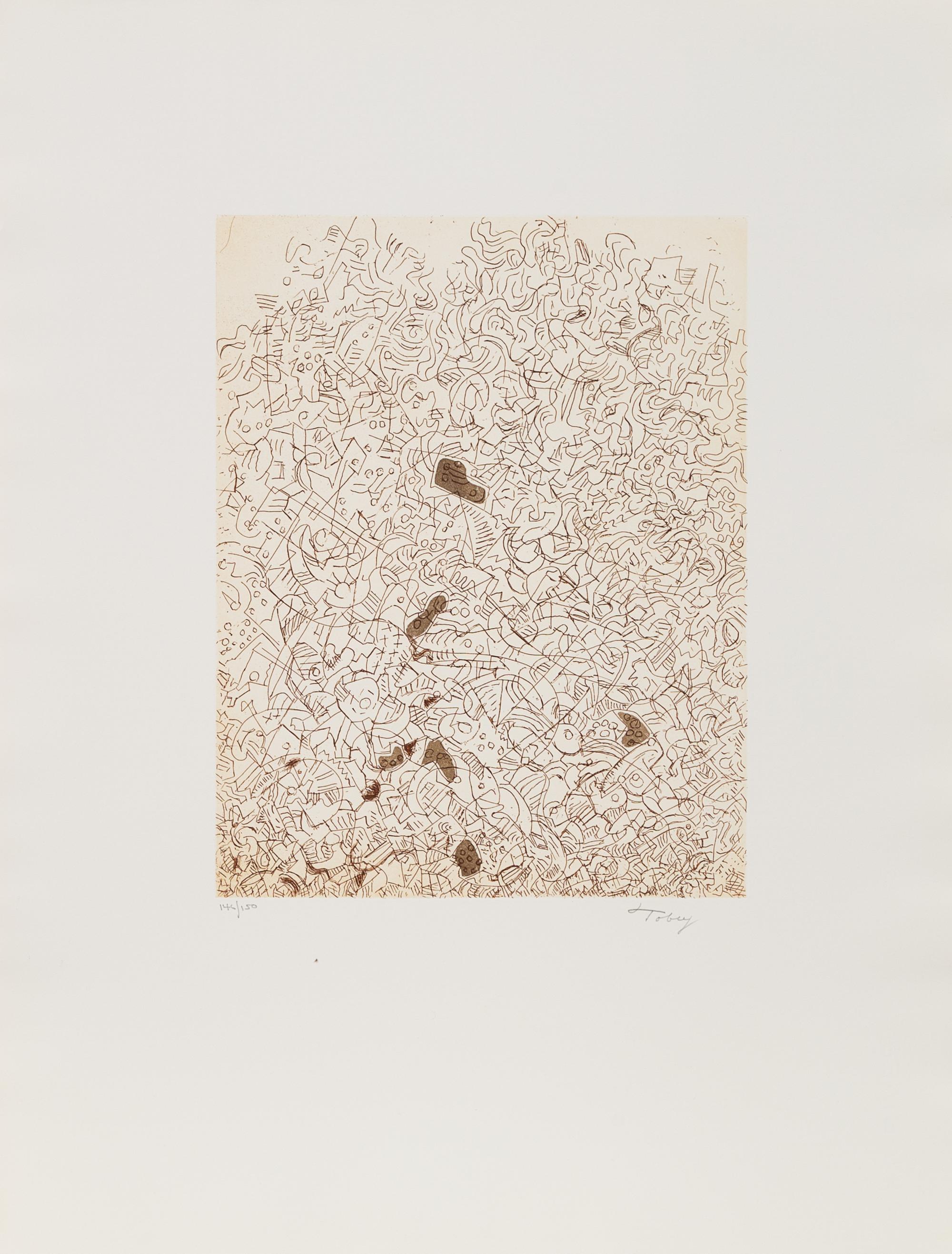 Mark Tobey, (American, 1890-1976), Psaltry, Second Form, 1974