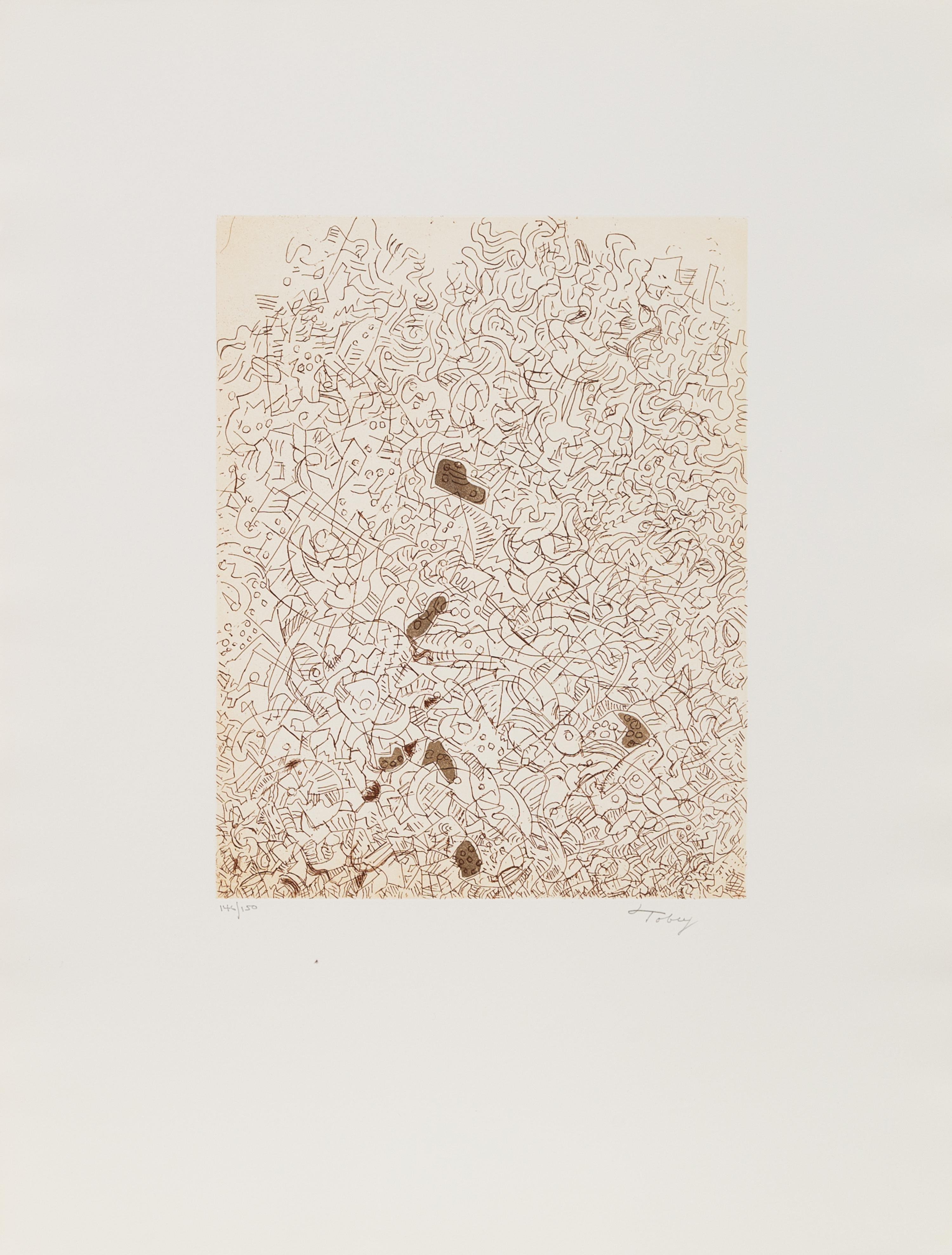Mark Tobey, (American, 1890-1976), Psaltry, Second Form, 1974
