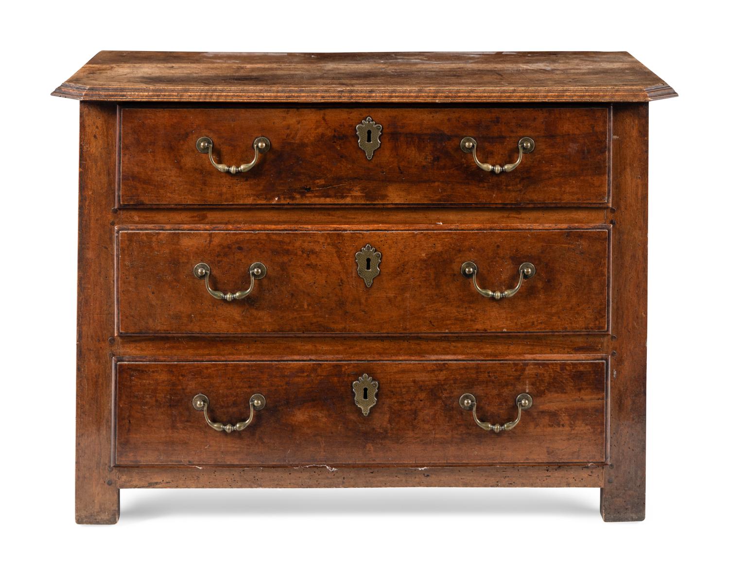 A French Provincial Walnut Chest of Drawers