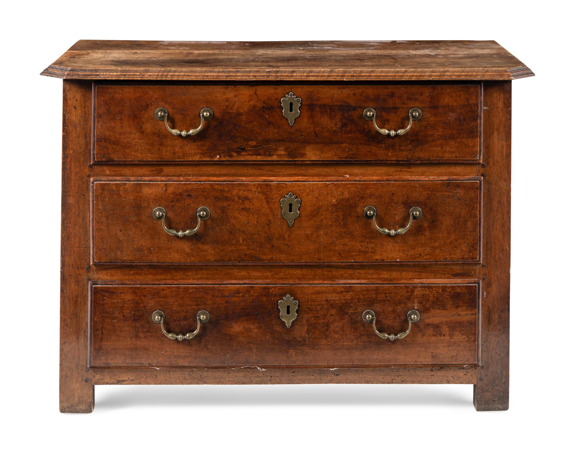 A French Provincial Walnut Chest of Drawers