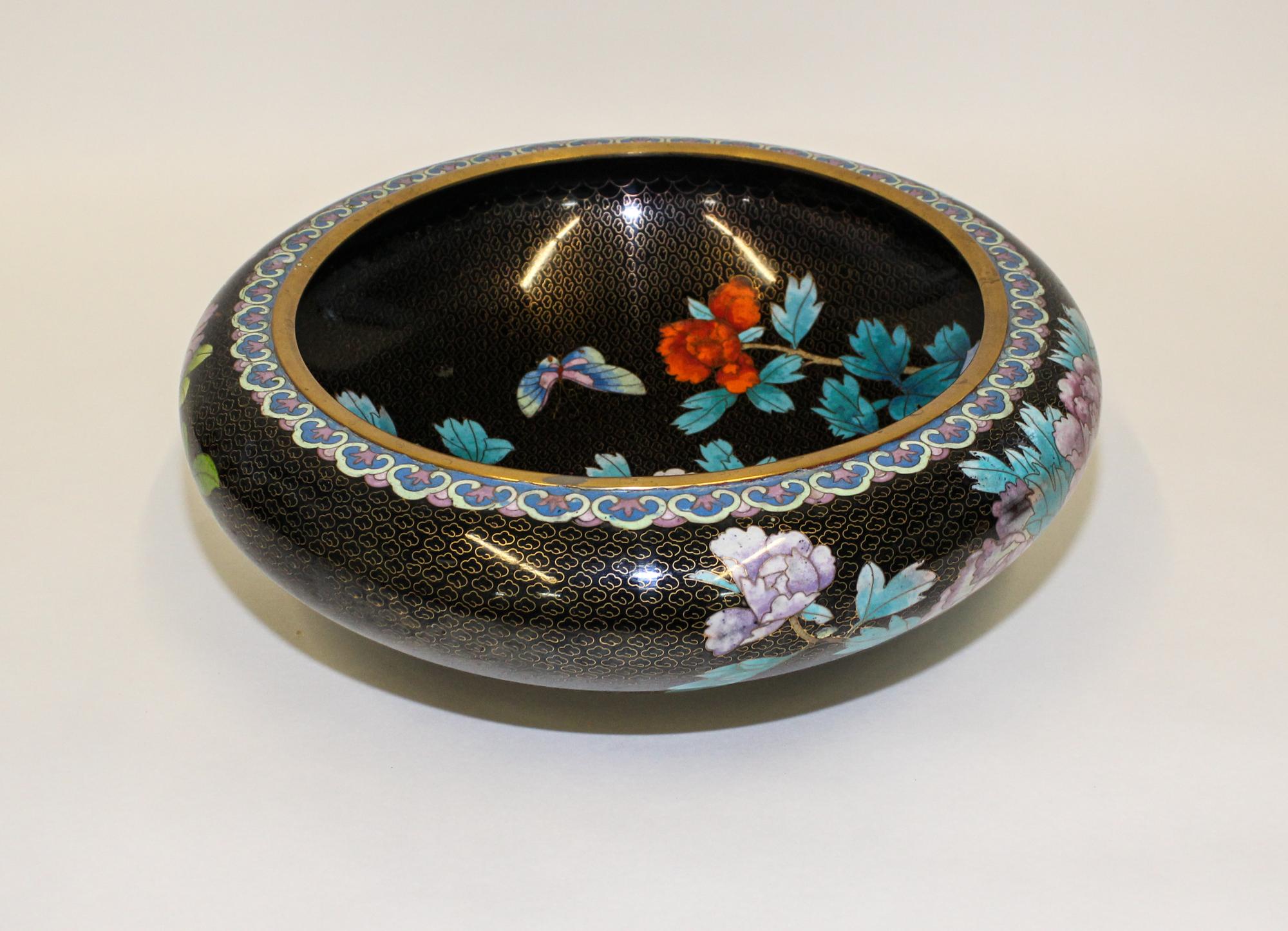 A Chinese Cloisonne Bowl Diameter 15 inches. — MID 20TH CENTURY