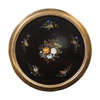 An Italian Giltwood Pietra Dura Center Table