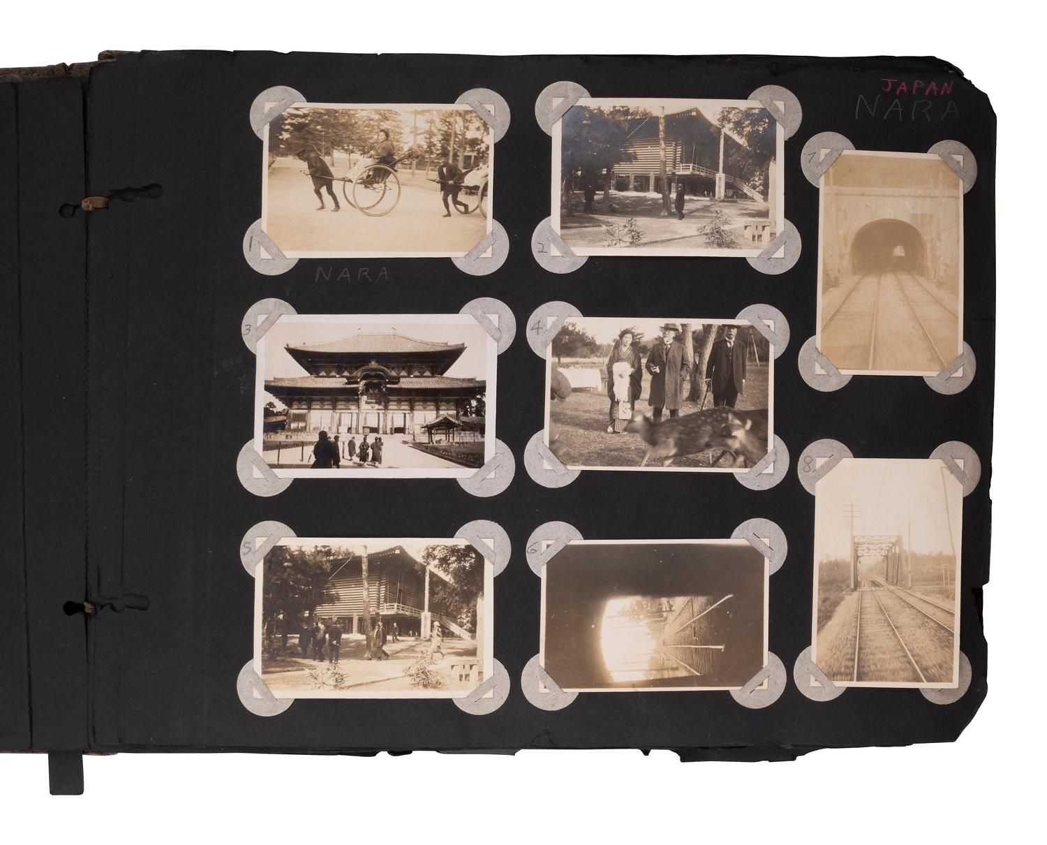 [WORLD WAR II]. USS New York sailor's album 1940-1945. [ With: ] Album from a trip to Asia, 1923.