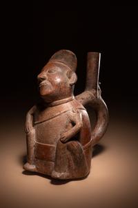 A Chimu or Inca Dreamer Stirrup Vessel