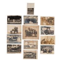 [EARLY PHOTOGRAPHY - MUSIC]. A collection of 60+ photographs of gospel, military, and marching bands and other musical groups, including:
