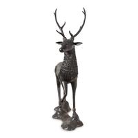 A Pair of Bronze Models of Stags