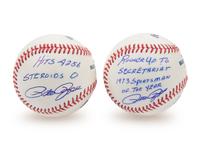 A Collection of Pete Rose Uniquely Inscribed Autograph Baseballs