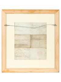 ADAMS, John (1735-1826). Partially engraved document accomplished in a secretarial hand signed ("John Adams") as President, countersigned by Secretary of State Timothy Pickering, 1 February 1800.