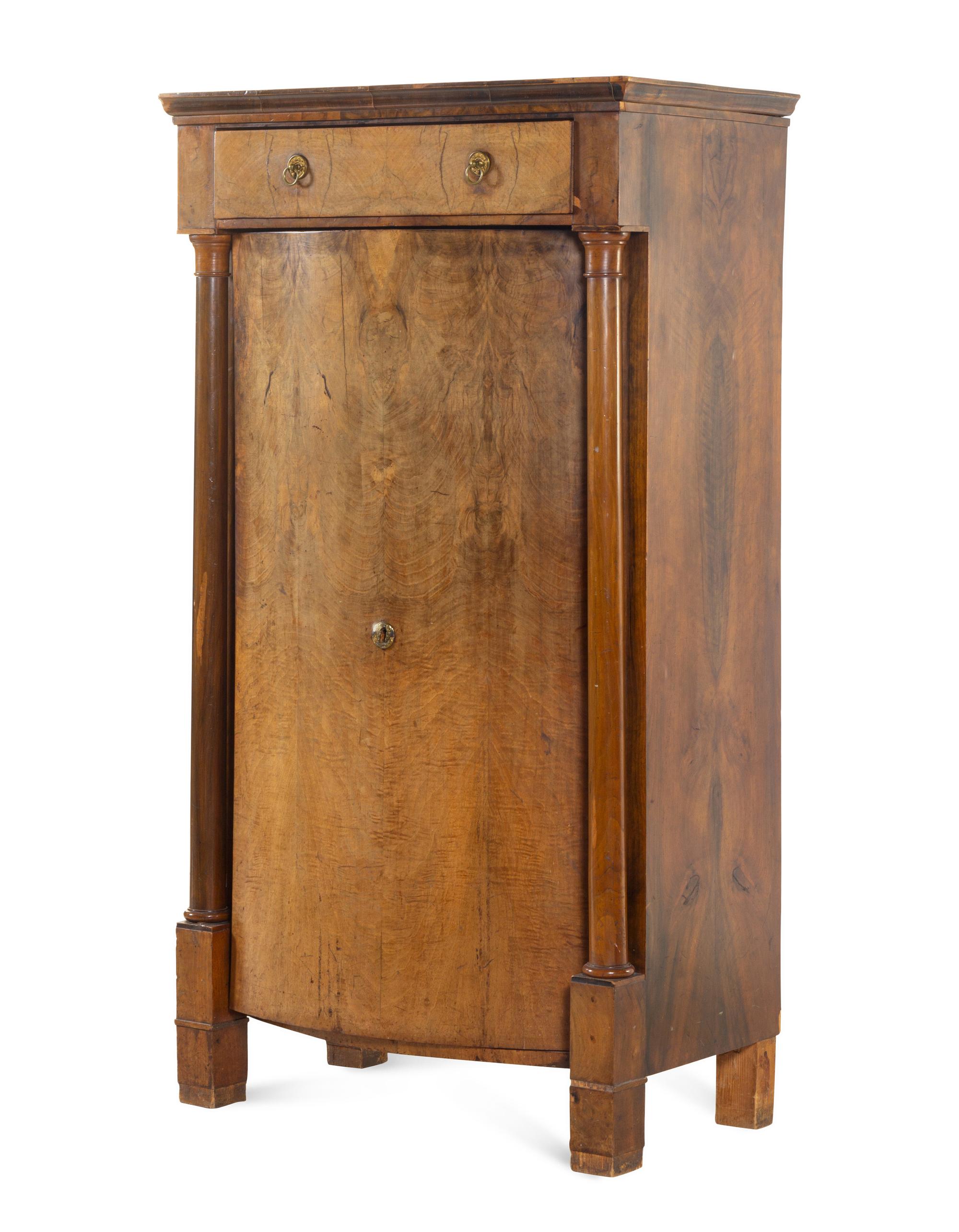 A Continental Neoclassical Burlwood Cabinet