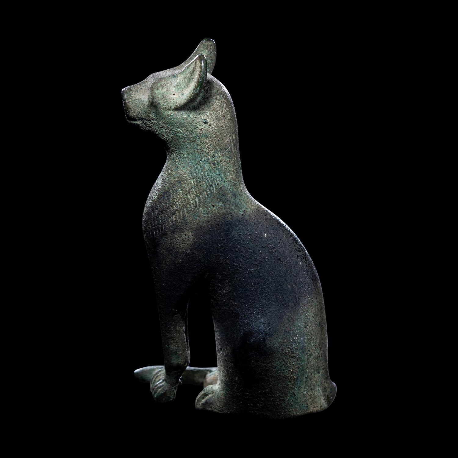 An Egyptian Bronze Cat