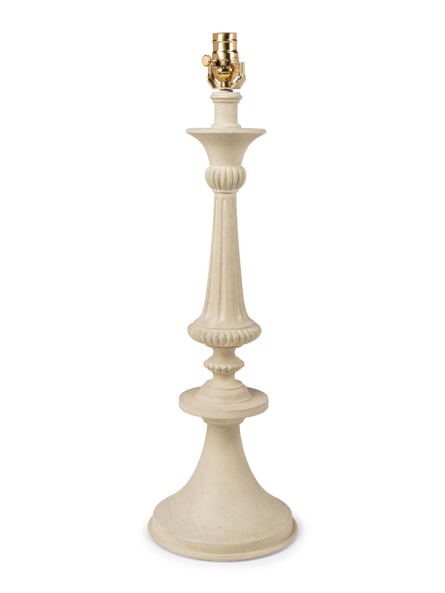 A Contemporary White Painted Table Lamp