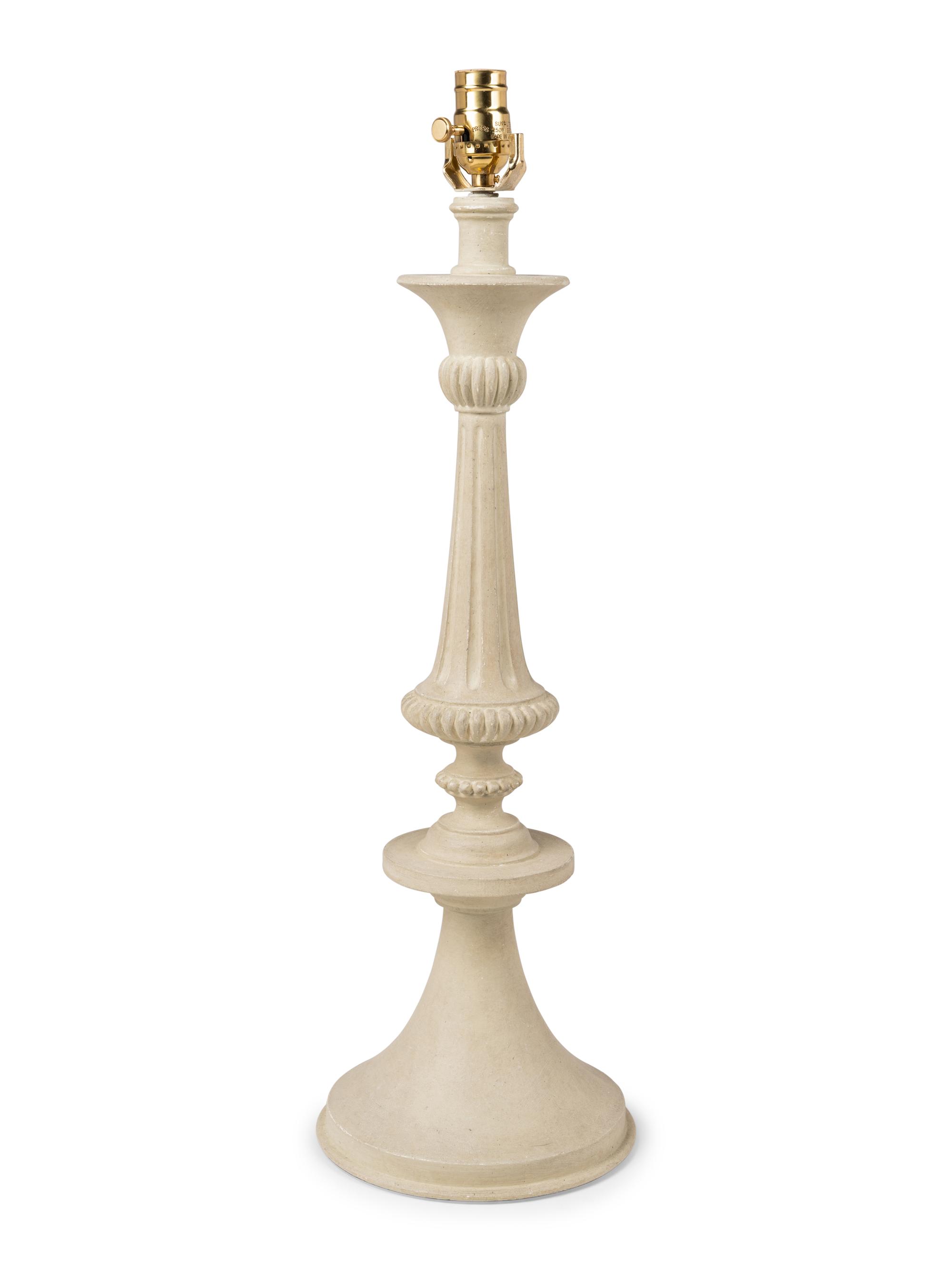 A Contemporary White Painted Table Lamp