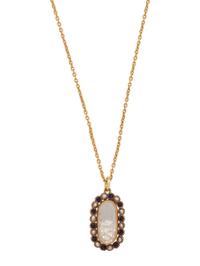 RENEE LEWIS, SAPPHIRE, SEED PEARL AND DIAMOND SHAKE PENDANT