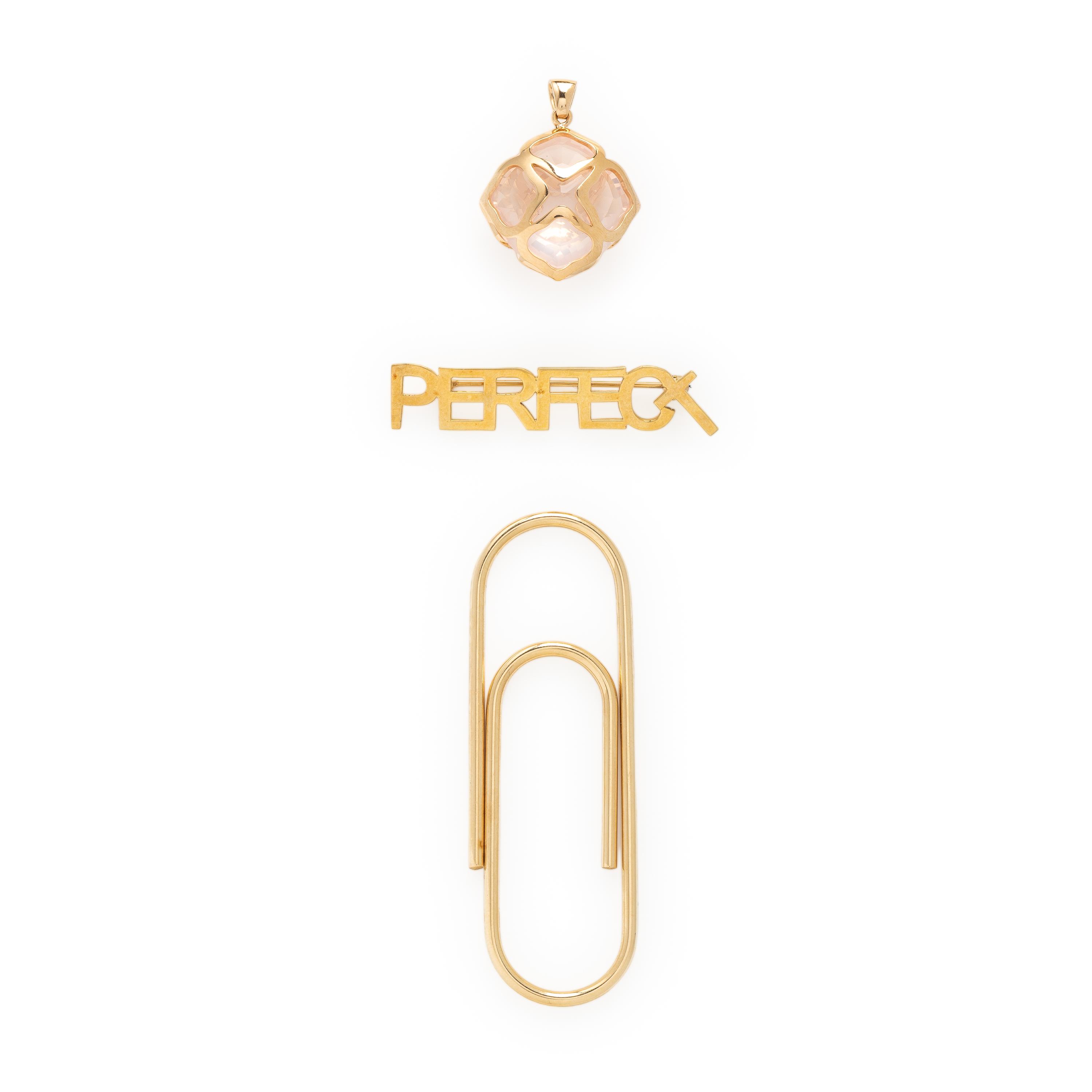 Collection of Yellow Gold Jewelry, Including Chopard and Lois Sasson