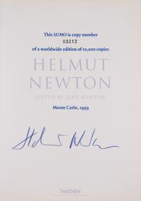 Helmut Newton SUMO , Taschen, London, 1999 (400 duotone reproductions of photographs selected and edited by June Newton, together with original chrome stand designed by Philippe Starck)