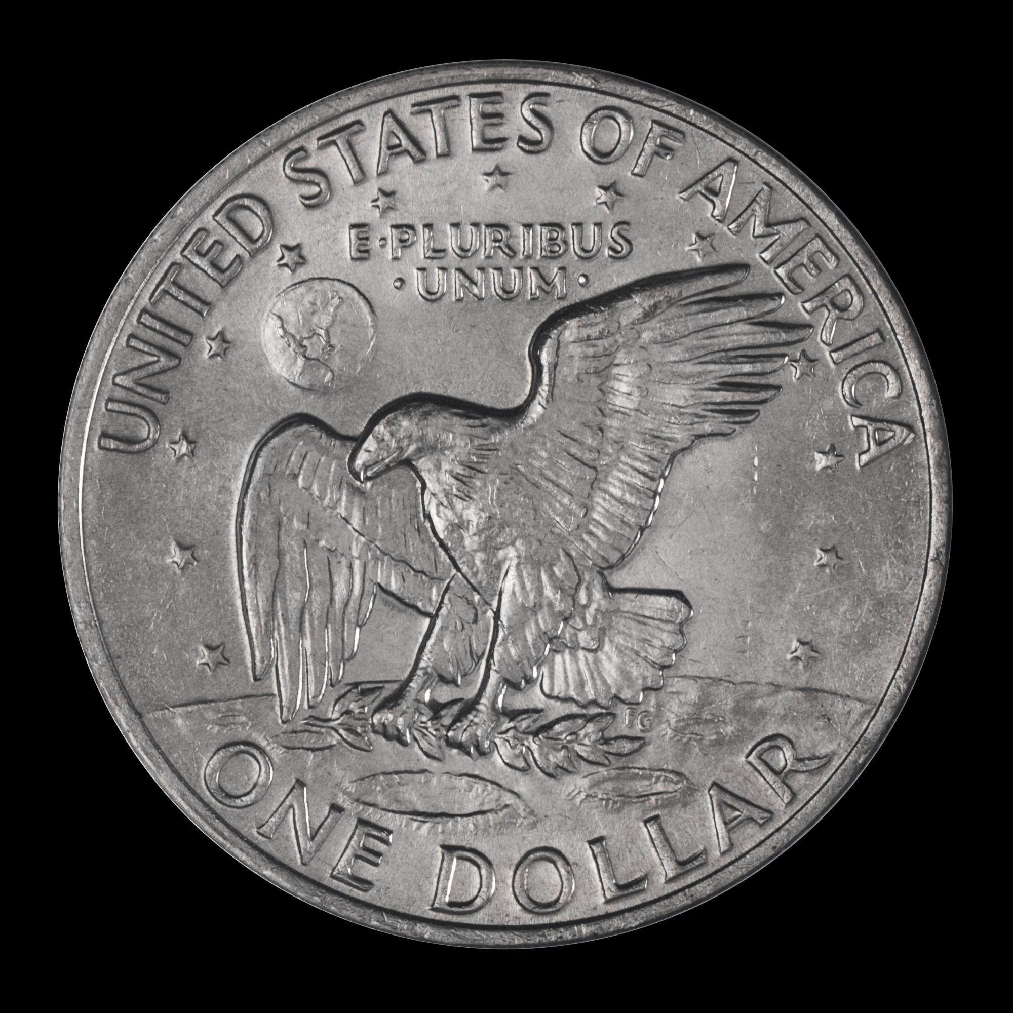 A United States 1973 Eisenhower $1 Coin — NGC GRADED MS65