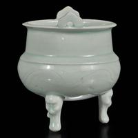 A Chinese Qingbai-type tripod censer 青白釉三足香炉 Northern Song dynasty or later ?????