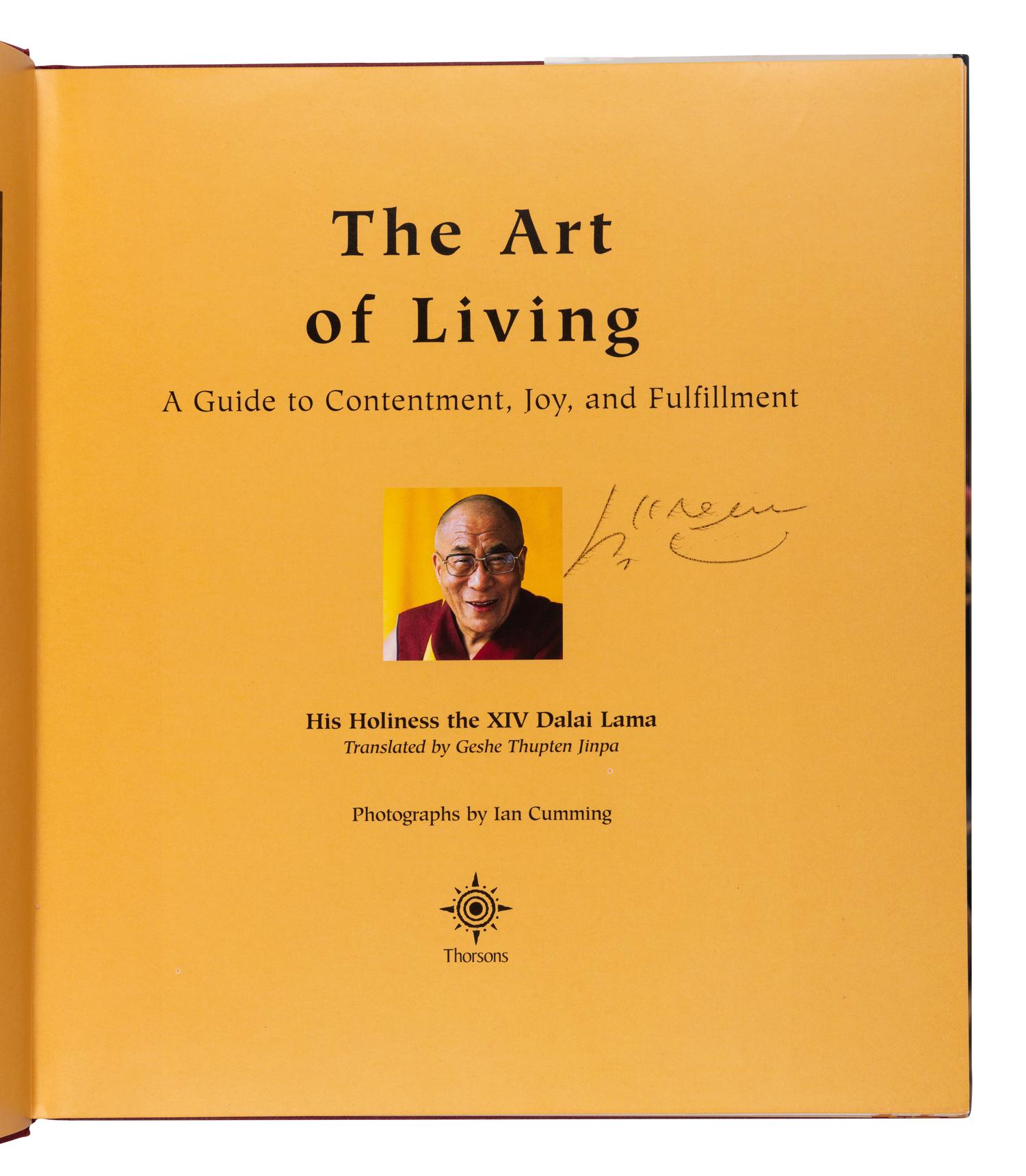 DALAI LAMA (b. 1935). The Art of Living. Translated by Geshe Thupten Jinpa. London: Thorsons, 2001.