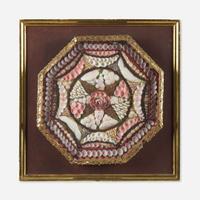 A pair of sailor's shellwork valentines Barbados, late 19th century