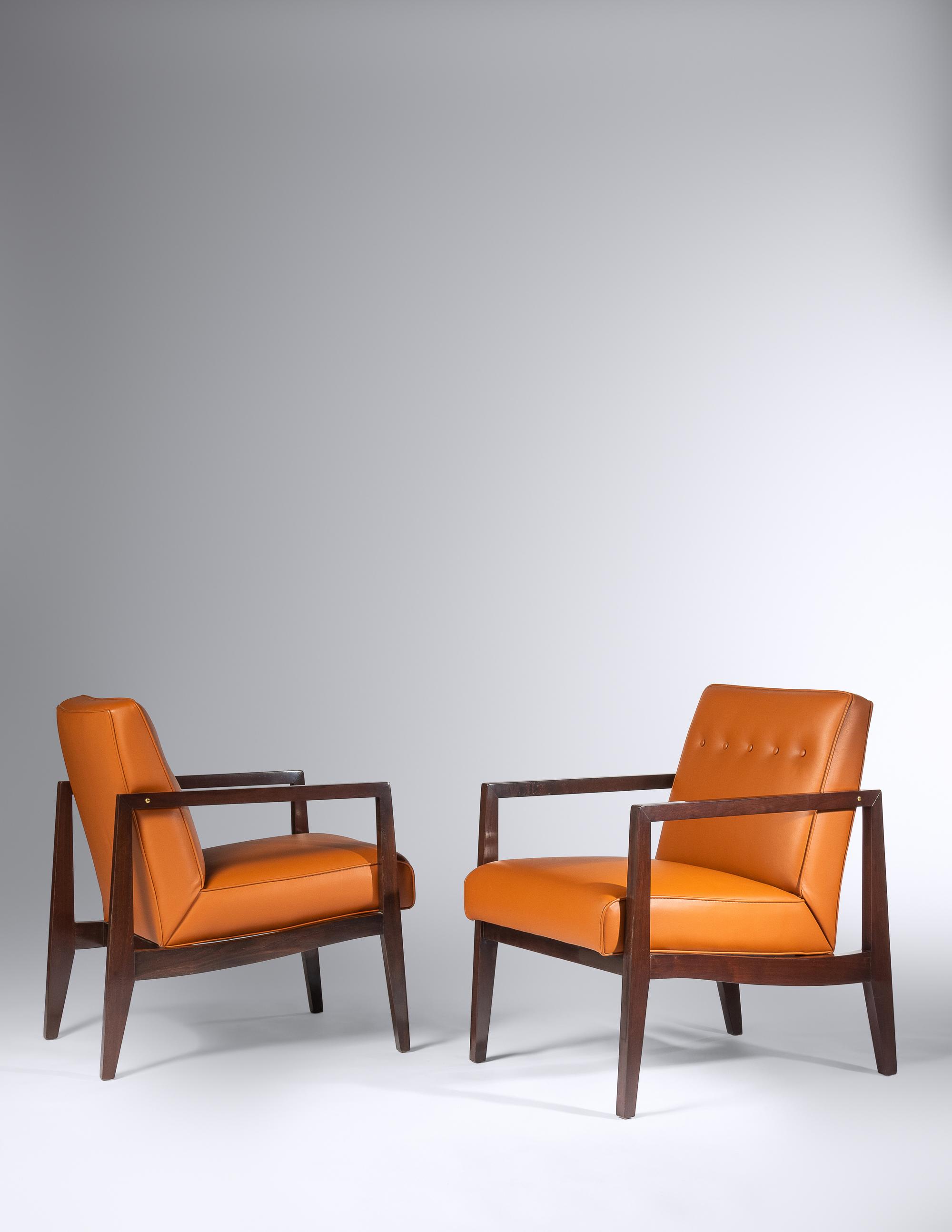 Pair of Lounge Chairs Dunbar, USA