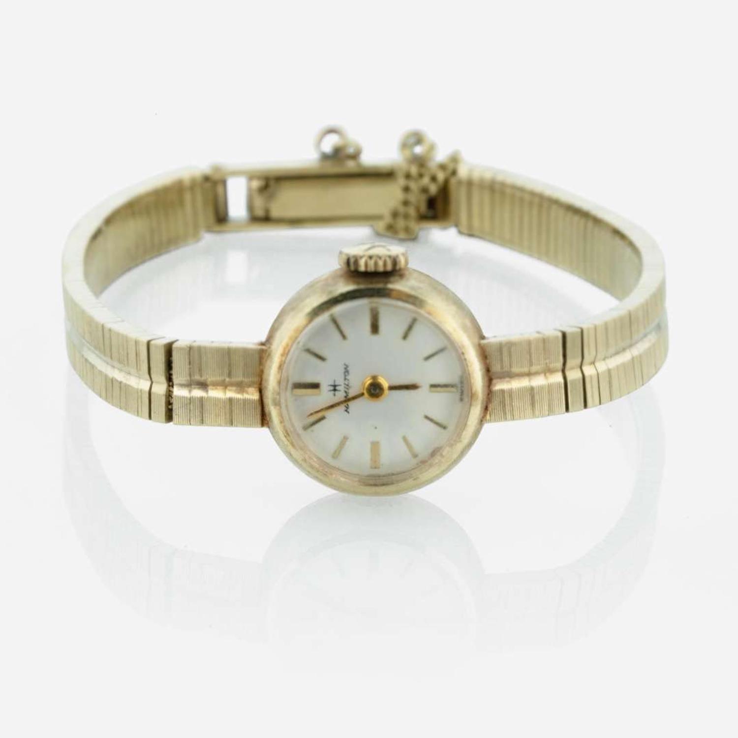 A 14K Yellow Gold Ladies Watch