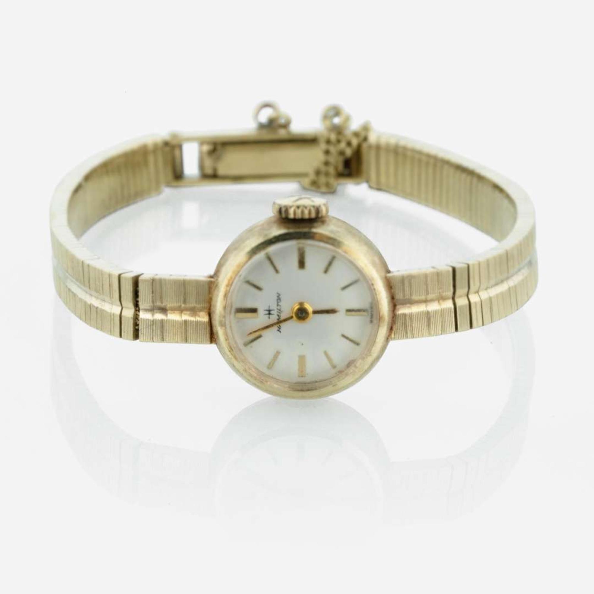 A 14K Yellow Gold Ladies Watch