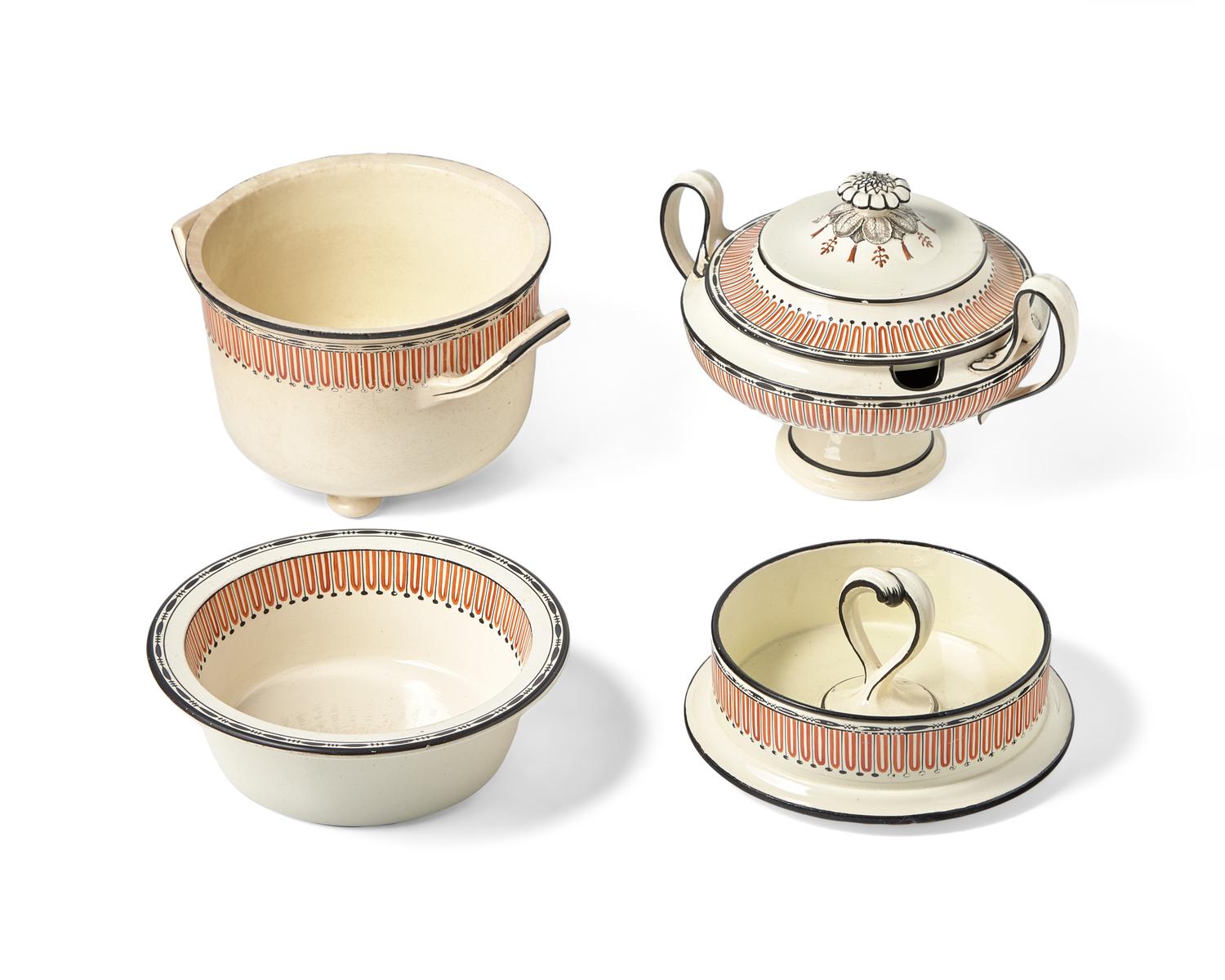 Two Wedgwood Queensware Etruscan Serving Wares
