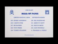 A Complete Run of 1980-2002 Series One Through Fifteen Perez-Steele Baseball Hall of Fame Post Cards