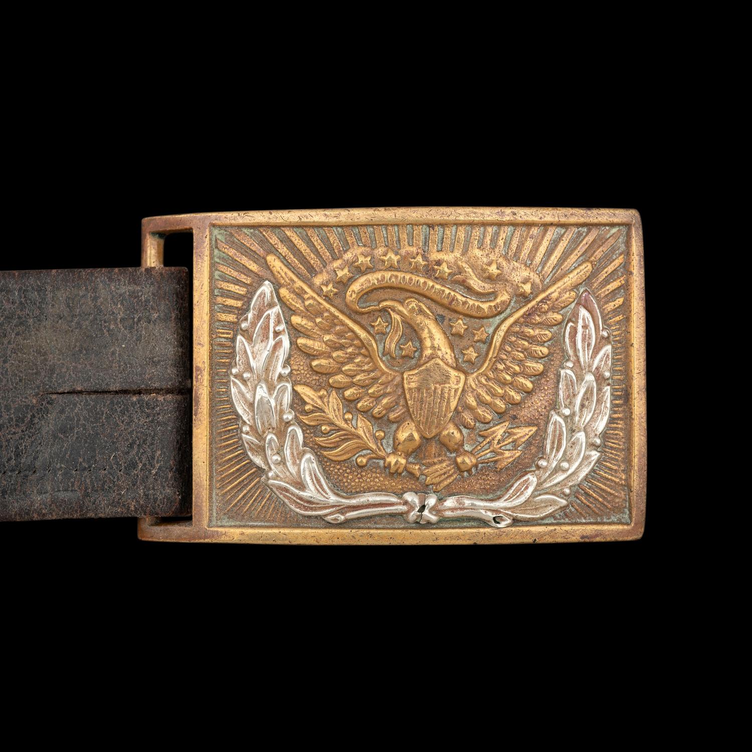 Cased Clauberg Model 1850 Foot Officers Sword Presented to Lt. Asaph Dodge of the 116th NY with Belt and Sash