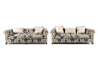 A Pair of Contemporary Two-Seat Sofas