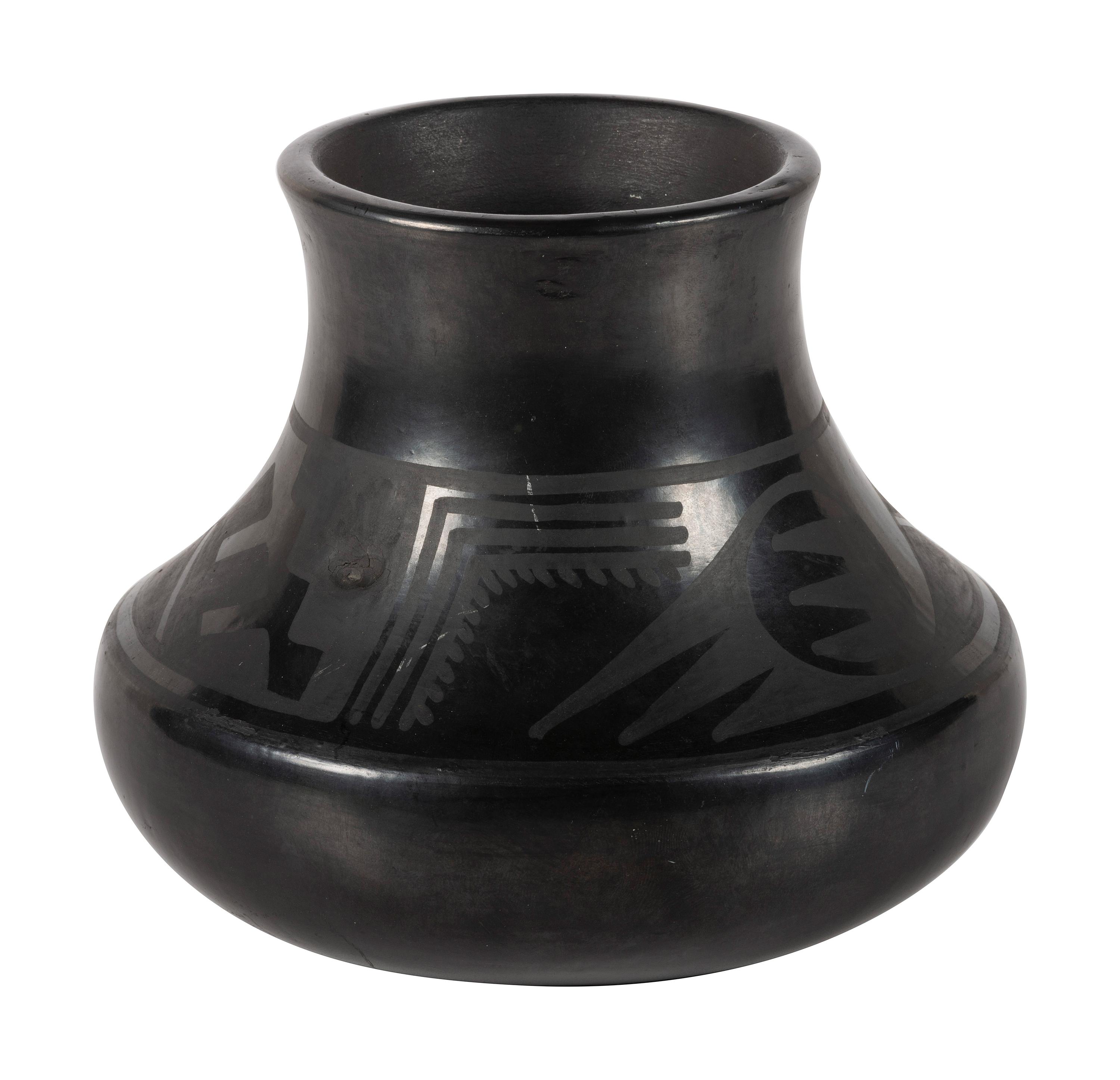Blackware Pottery Jar